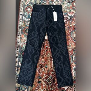Daily Paper Men’s Black Denim with Design Size 30